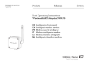 Endress+Hauser WirelessHART Adapter SWA70 Mode D'emploi