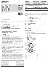 Festo CPX-4AE-4AA-H Instructions