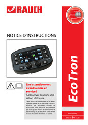 Rauch EcoTron Notice D'instructions