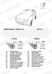 Erich Jaeger 737183 Consignes De Montage