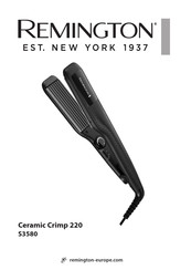 Remington Ceramic Crimp 220 S3580 Mode D'emploi