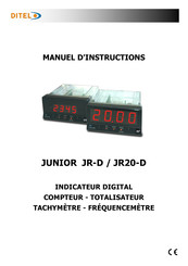 Ditel JUNIOR JR-D Manuel D'instructions