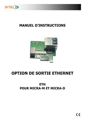 Ditel ETH Manuel D'instructions