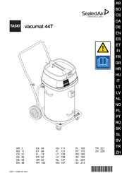 Sealed Air Taski vacumat 44T Mode D'emploi