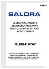 Salora 32LED9112CSW Mode D'emploi