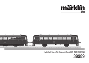 marklin BR 798 Serie Mode D'emploi