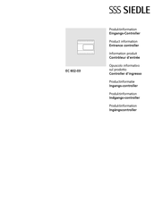 SSS Siedle EC 602-03 Information Produit