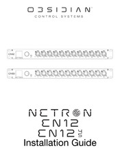 OBSIDIAN CONTROL SYSTEMS NETRON EN12 Manuel D'installation