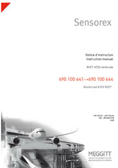 Sensorex 690 100 644 Notice D'instruction