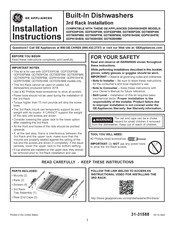 GE GDT605PMM Instructions D'installation