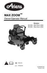 Ariens Max Zoom 2560 Mode D'emploi
