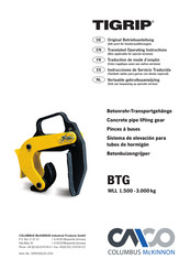 CMCO Tigrip BTG 3,0/180 TM-N Traduction De Mode D'emploi