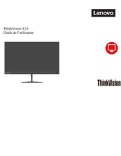 Lenovo ThinkVision X24 Guide De L'utilisateur