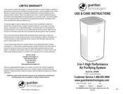 Guardian Technologies AP5800 Utilisation Et Instructions D'entretien