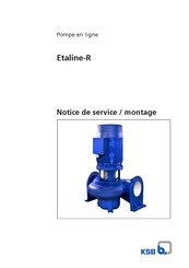 KSB ETALINE-RG 300-500 Notice De Service / Montage