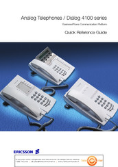 Ericsson Dialog 4100 Serie Guide De Référence