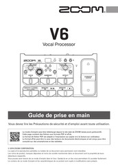 Zoom V6 Guide De Prise En Main