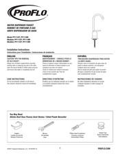 Proflo PF111CP Guide Rapide