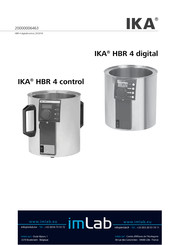 IKA HBR 4 control Mode D'emploi