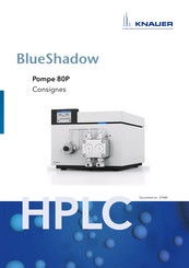 Knauer BlueShadow HPLC 80P Consignes