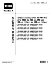 Toro TITAN HD 1500 Manuel De L'utilisateur