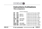 delko SV 10V Instructions D'utilisation