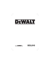 DeWalt DCL510 Traduction De La Notice D'instructions Originale