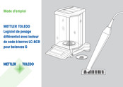 Mettler Toledo LC-BCR Mode D'emploi