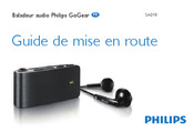 Philips GoGear SA018 Guide De Mise En Route