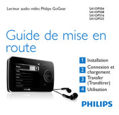 Philips GoGEAR SA1OPS16 Guide De Mise En Route