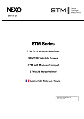 Nexo STM S112 Manuel De Mise En Oeuvre