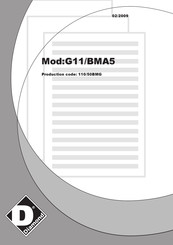 Diamond G11/BMA5 Instructions Pour L'installateur