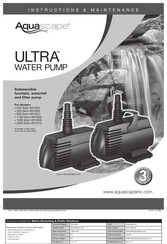 AquaScape Ultra 1500 Instructions Et Entretien