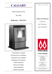 FRANCO BELGE CALGARY 194 13 01 Instructions Pour L'installateur