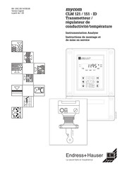 Endress+Hauser mycom CLM 151-ID Instructions De Montage Et Mise En Service