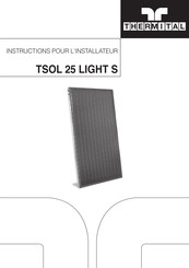 thermital TSOL 25 LIGHT S Instructions Pour L'installateur