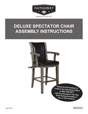 Hathaway DELUXE SPECTATOR CHAIR BG5023 Instructions De Montage