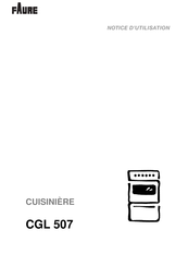 FAURE CGL 507 Notice D'utilisation