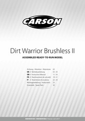 Carson Dirt Warrior Brushless II Mode D'emploi