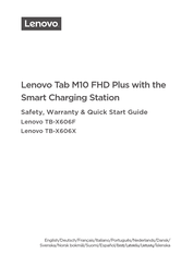 Lenovo TB-X606F Guide De Démarrage Rapide Et Instructions De Sécurité