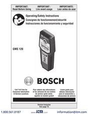 Bosch GMS 120 Mode D'emploi