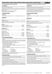 Niko 450-00020 Mode D'emploi