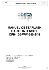 obsta OFH-120-WW-240-B48 Mode D'emploi