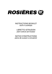 ROSIERES RDG342SFFA Notice D'instructions