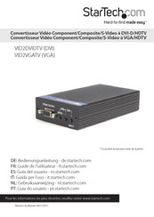 StarTech VID2DVIDTV Guide De L'utilisateur