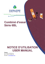 Depaepe 6BL Serie Notice D'utilisation