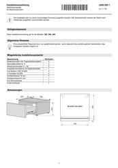 V-ZUG 269 Notice D'installation