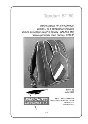 Parachutes de France GALAXY 350 Manuel