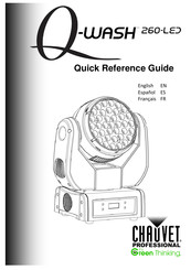 Chauvet Professional Q-WASH 260-LED Guide De Référence Rapide