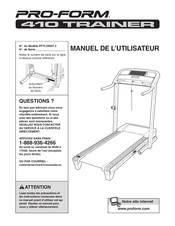 Pro-Form 410 TRAINER Manuel De L'utilisateur